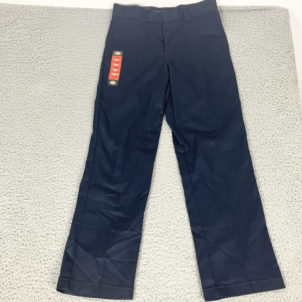 Dickies Pants Mens 33x32 Blue 874 Flex Original Fit Work Chino Stretch Workwear